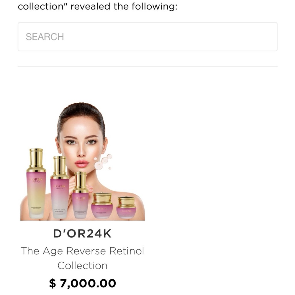 Age Reverse Retinol Collection - Gold and Pink